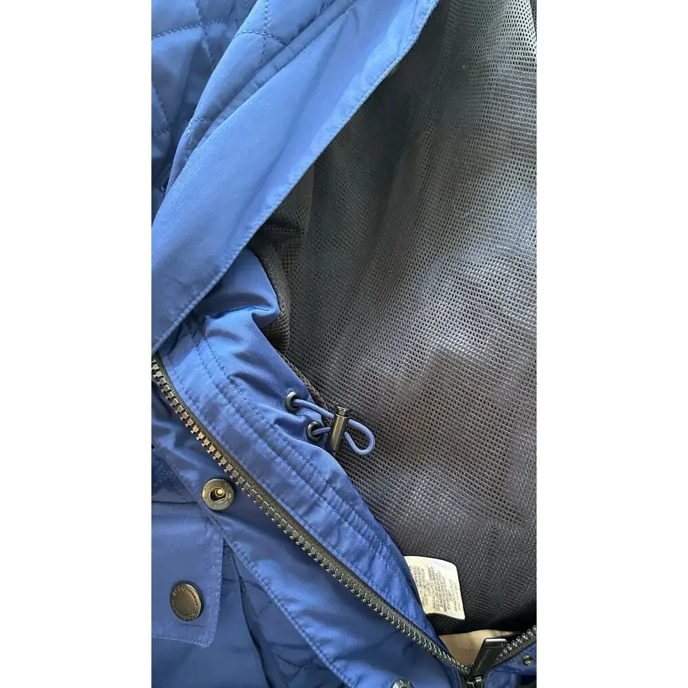BCBGeneration Quilted Puffer Coat Royal Blue Jacket Size L